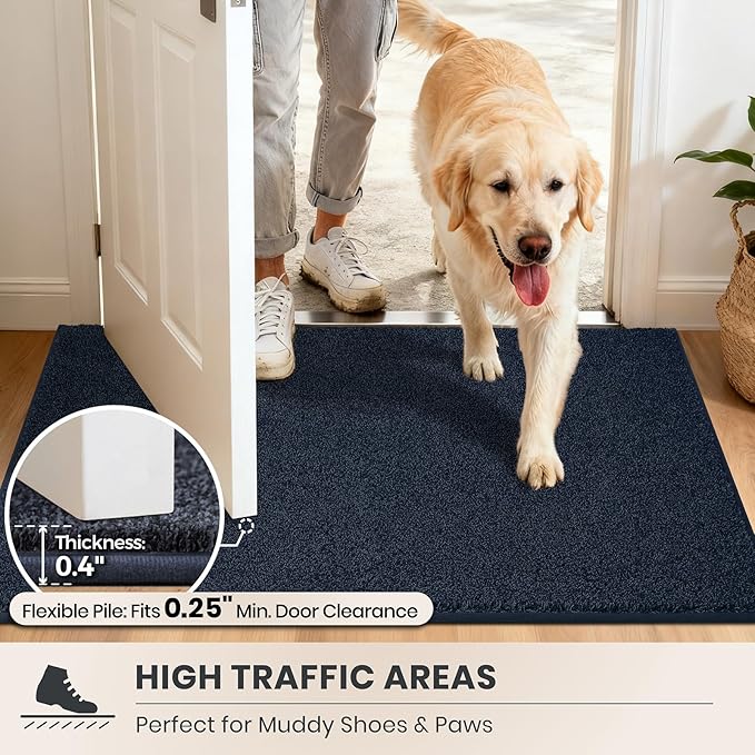 PURRUGS Dirt Trapping Door Mat 31.5" x 47", Non-Slip Machine Washable Entryway - Image 6