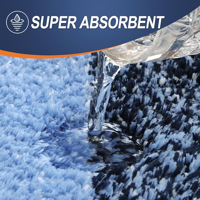 OLANLY Large Bathroom Rugs Mat 45x27, Extra Soft Absorbent Microfiber Bath Rugs - Image 4