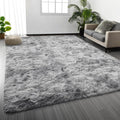 Deerhoo Large Shag Area Rugs 8 x 10, Tie-Dyed Plush Fuzzy Rugs by Deerhoo
