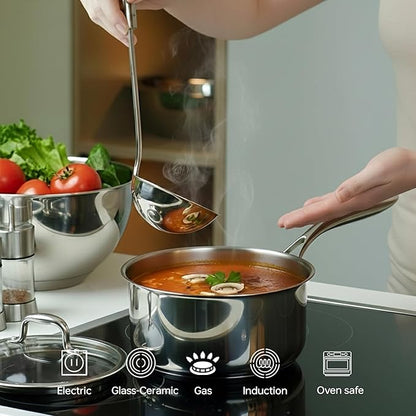 1.3 Quart Stainless Steel Saucepan - Image 3