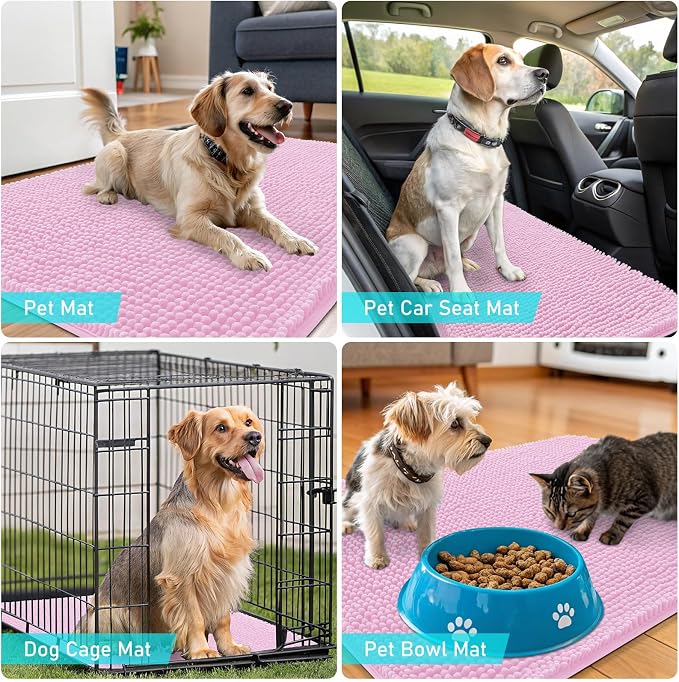 OLANLY Dog Door Mat for Muddy Paws 59x32, Absorbs Moisture and Dirt, Absorbent - Image 7