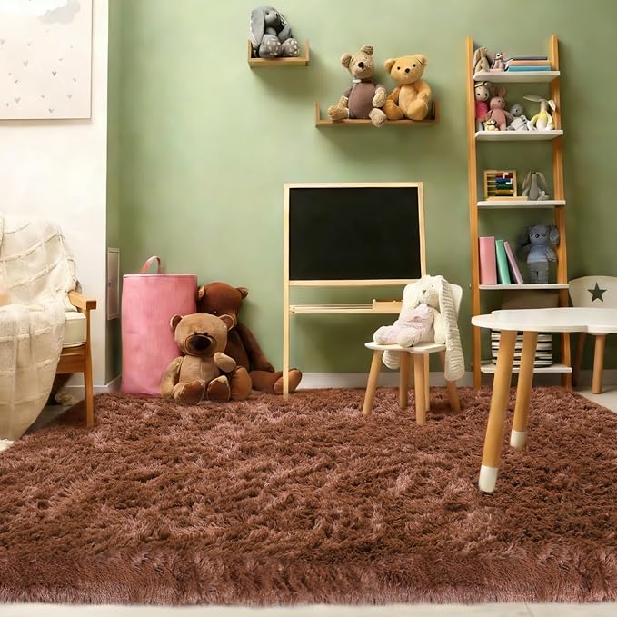 Large 9x12 Area Rug for Living Room, Soft Shag Rugs for Bedroom, Non-Slip Ultra - Image 6