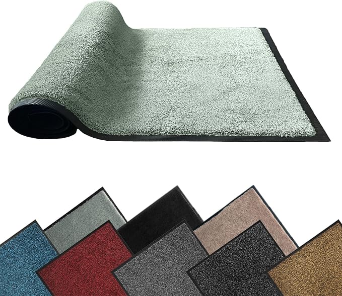 Mibao Front Door Mat Indoor Entrance, 29.5" x 17", Dirt Trapper Welcome Mat by Mibao