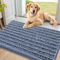 Smiry Dog Door Mat for Muddy Paws 36x24, Absorbent Dirt Trapper, Non-Slip by Smiry