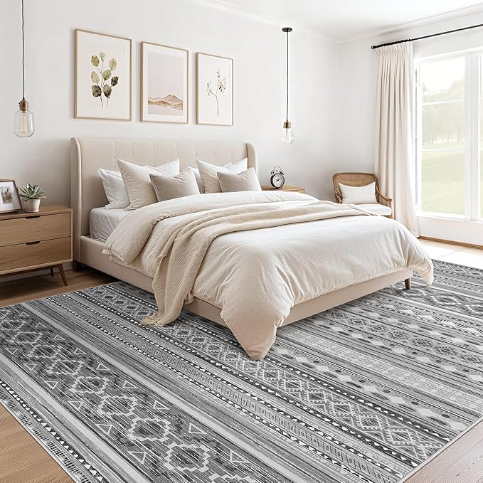 cotiled 5x8 Area Rugs Living Room Rug: Washable Boho Rugs - Image 3
