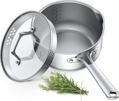 PekGema Stainless Steel Saucepan 3 Quart by PekGema