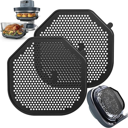 2 PCS Silicon Splatter Shield for Ninja Crispi Pro Air Fryer, Heat-Resistant by HOMELYLIFE
