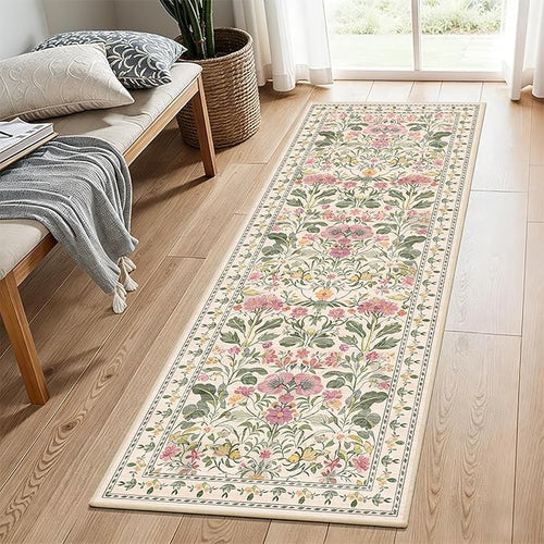 2x6 Soft Washable Runner Rugs: Velvet Feel & 5-10 Degrees Warmer Underfoot by WIEVEDENS