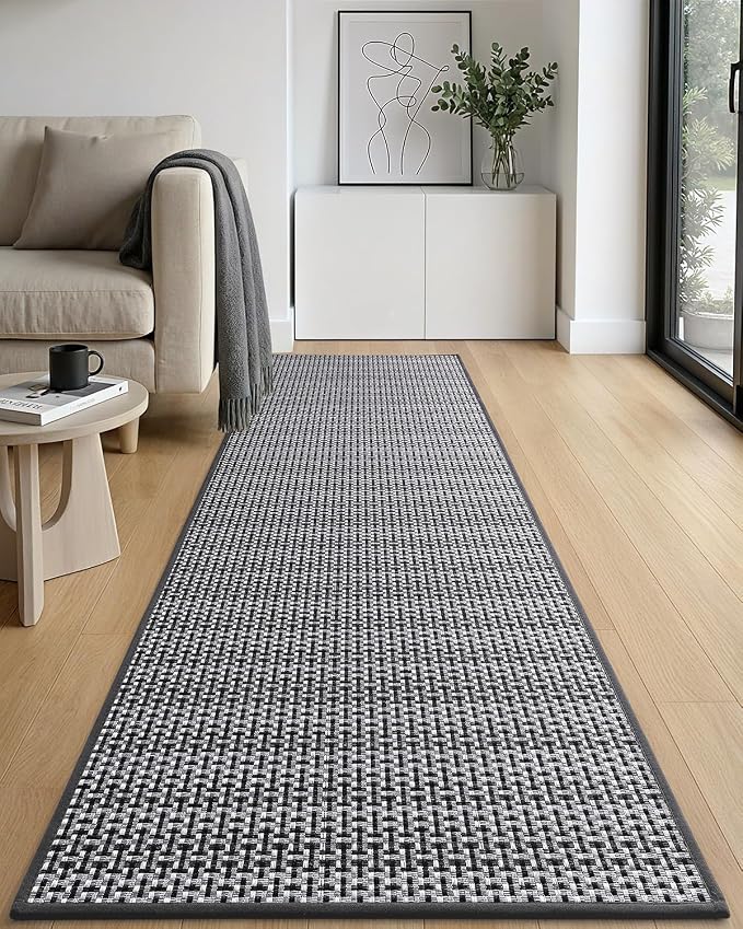 DEXI Hallway Runner Rug 2'4"x10', Non Slip Rubber Backed Runners Carpet - Image 7
