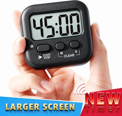 Antonki 2 Pack Digital Timer for Kids, Magnetic Countdown Kitchen Timers for - Image 4