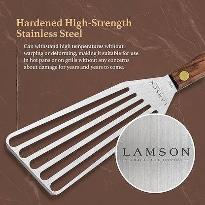 Lamson Metal Spatula Slotted Turner - Image 4