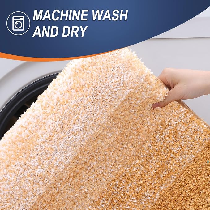 OLANLY Large Bathroom Rugs Mat 44x32, Extra Soft Absorbent Microfiber Bath Rugs - Image 6