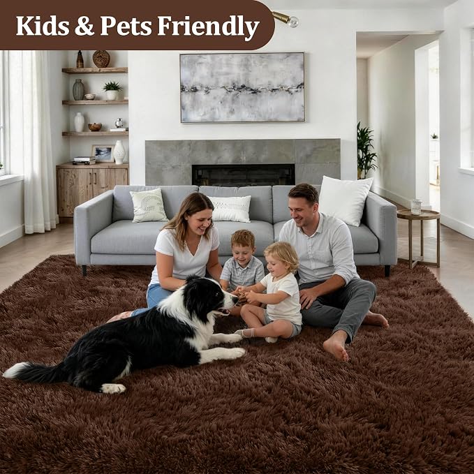 6x9 Area Rugs for Living Room Bedroom: Ultra Soft Fluffy Shag Rug Upgrade - Image 4