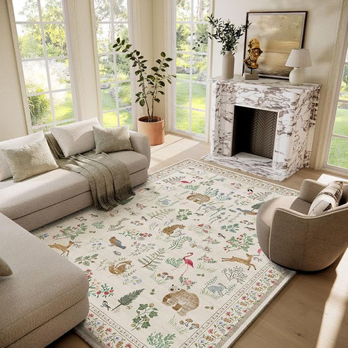 6x9 Area Rugs for Living Room: Washable Bedroom Rug Stain Resistant Non Slip by palohom