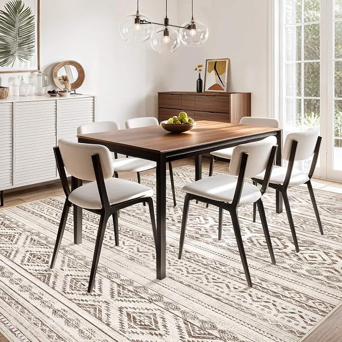 cotiled 5x7 Area Rugs Living Room Rug: Washable Boho Rugs - Image 5