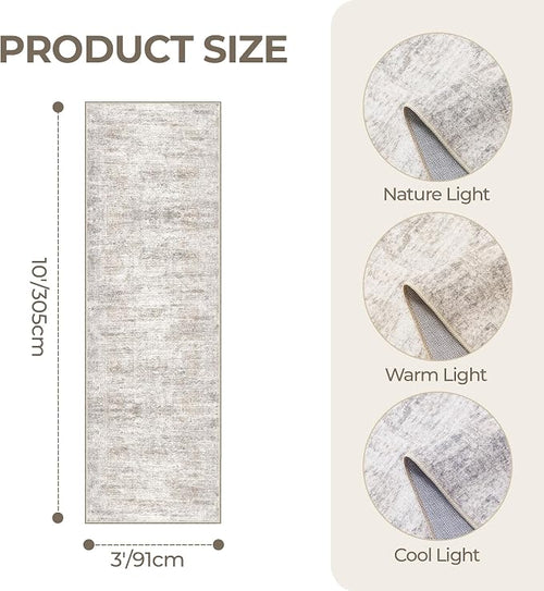 3x10 Runner Rug Non Slip Washable - Image 2