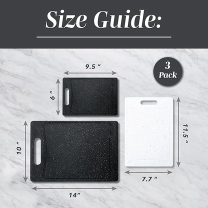 COOK WITH COLOR Non-Slip Cutting Board Set – Kitchen Essentials with Easy Grip - Image 5
