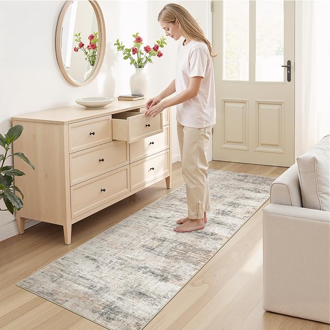 Lofus 2 x10 Area Rug for Hallways, Low Pile Soft Carpet Runner for Kitchen - Image 5