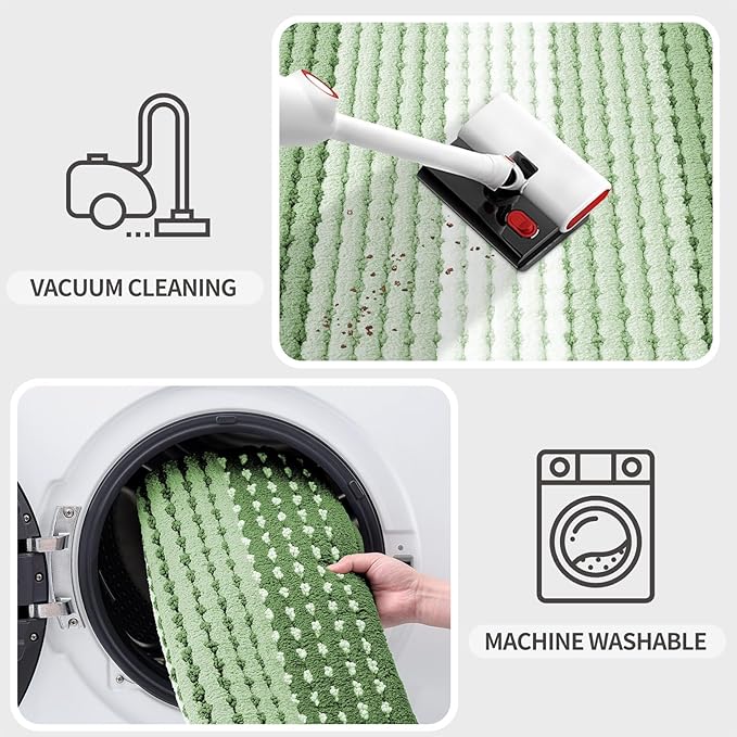 Kitinjoy Indoor Outdoor Door Mat, 32x20 Non-Slip Absorbent Dirt Trapper - Image 5
