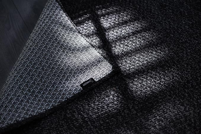 CAMILSON Easy Jute Rug 2x3, Indoor Outdoor Dark Gray Color Farmhouse Area Rugs - Image 3