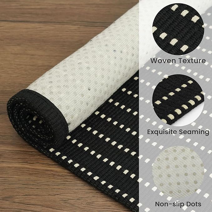 EARTHALL Washable Area Rug 3x5 Ft Non Slip Rugs - Image 5