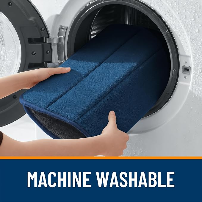 OLANLY Memory Foam Bath Mat 44x32, Super Soft Absorbent Bathroom Rugs, Quick Dry - Image 8