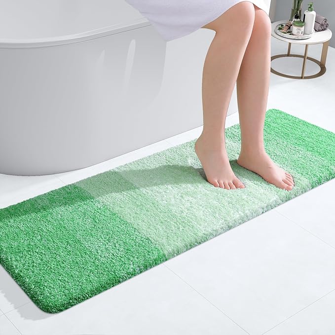 OLANLY Bathroom Runner Rugs Mat 47x17, Extra Soft Absorbent Microfiber Bath Rugs by OLANLY