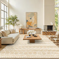 Miukiki 8x10 Area Rug for Living Room Moroccan Washable Rugs Non Slip Indoor by Miukiki