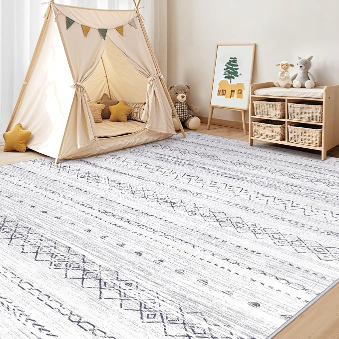 cotiled 5x8 Area Rugs Living Room Rug: Washable Boho Rugs - Image 8