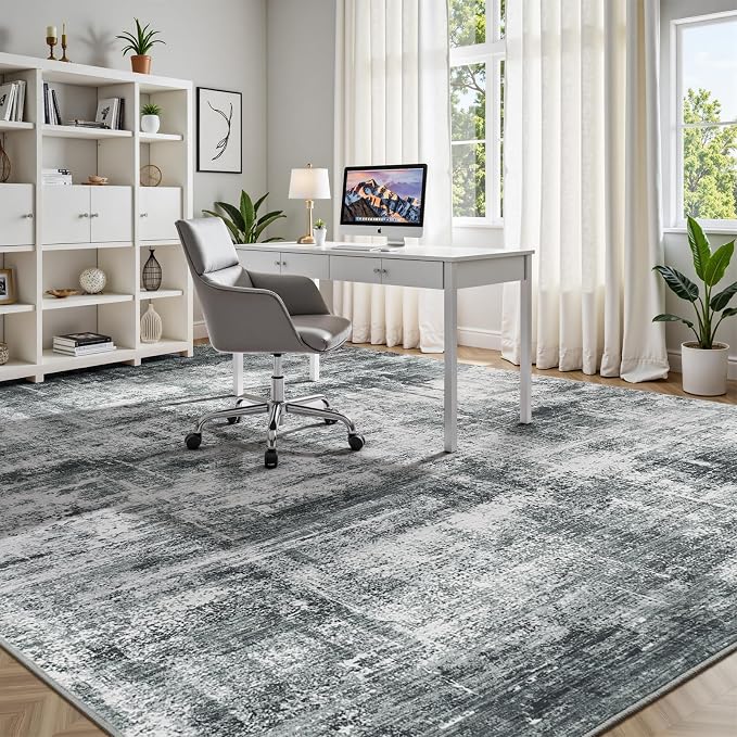 Lofus 8x10 Area Rug for Living Room, Neutral Modern Washable Carpet for Bedroom - Image 6