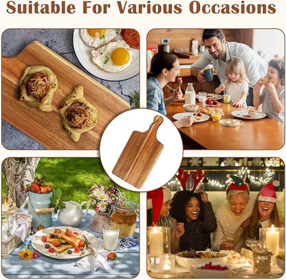 10 Packs Acacia Wood Cutting Board, 15 x 7 Inch Plain Chopping Board - Image 5