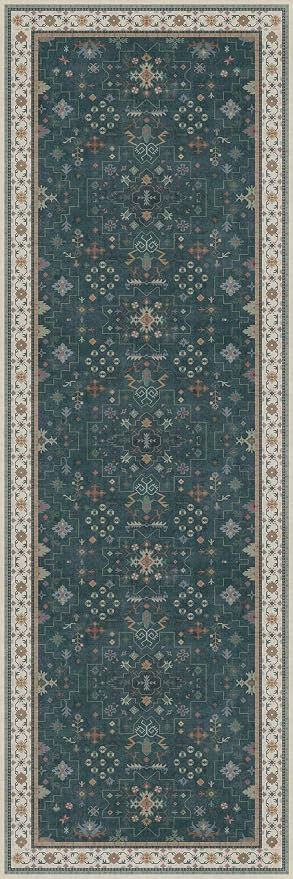 Hazo Haus Dark Green 2x6 Kitchen Rug - Image 9