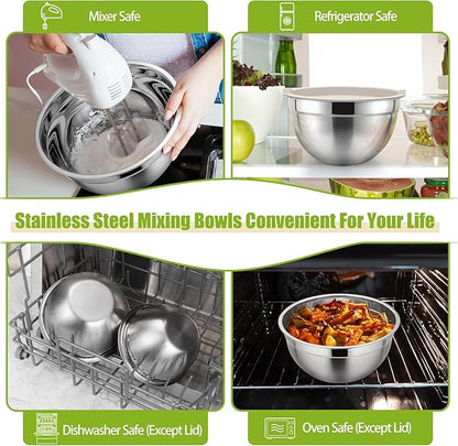 P&P CHEF Khaki Mixing Bowls - Image 4