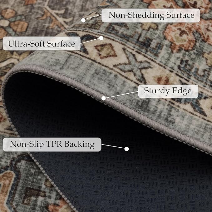 Ruaruarug Washable Area Rug 10x14 - Image 3