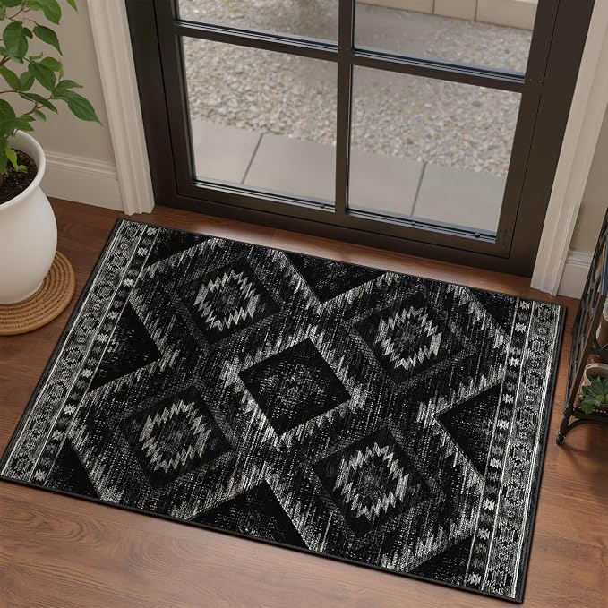 BESTSWEETIE Area Rug 2x3 Rug Machine Washable Non-Slip Low Pile Print Pattern by BESTSWEETIE