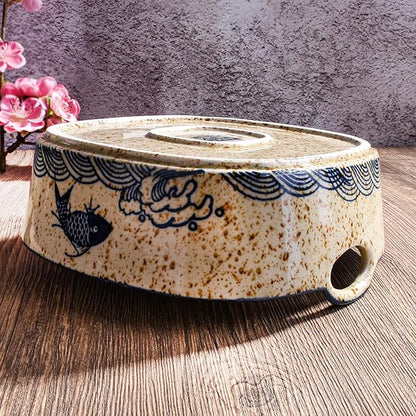 Japanese Style Ceramic Casserole Dish, 6.7-Inch Square Baking Dish - Image 2