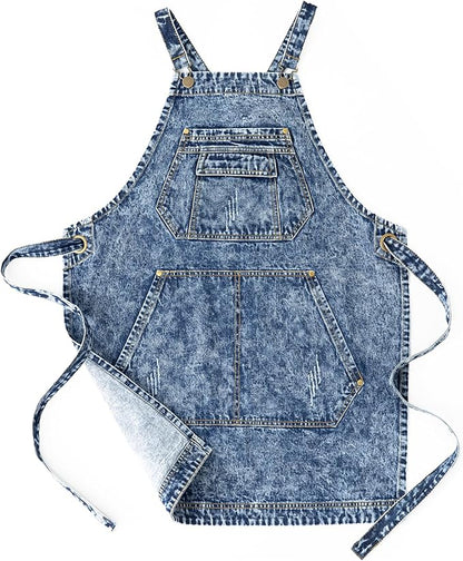 Jeanerlor - Cotton Denim Apron - Jean Apron - Image 6