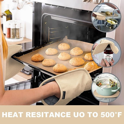2-Pack Silicone Pot Holders for Kitchen Heat Resistant up to 500°F, Non-Slip - Image 3