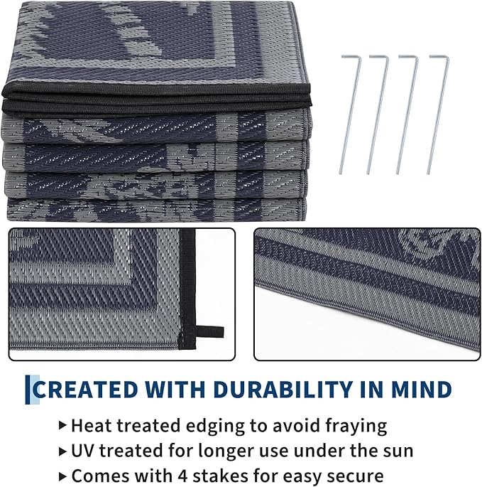 Garvee Outdoor Rug 5x8 Waterproof - Image 4