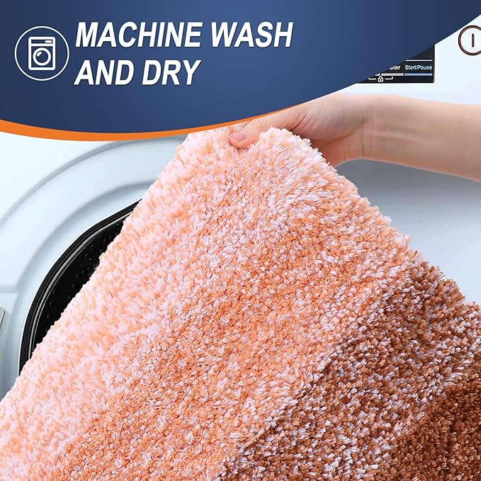 OLANLY Large Bathroom Rugs Mat 40x24, Extra Soft Absorbent Microfiber Bath Rugs - Image 5