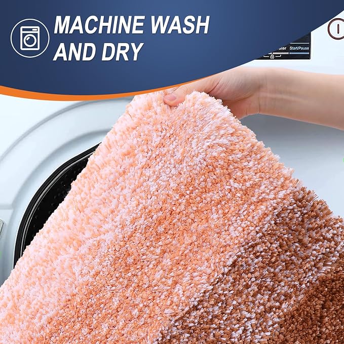 OLANLY Large Bathroom Rugs Mat 45x27, Extra Soft Absorbent Microfiber Bath Rugs - Image 5
