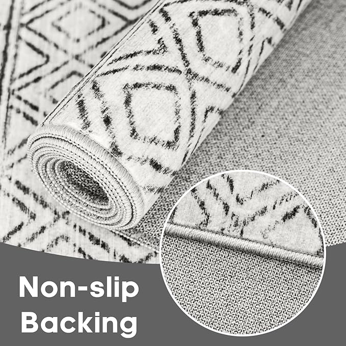 Hallway Runner Rug Washable 2'6"x8': Moroccan Non Slip Runner Rugs Soft Indoor - Image 7