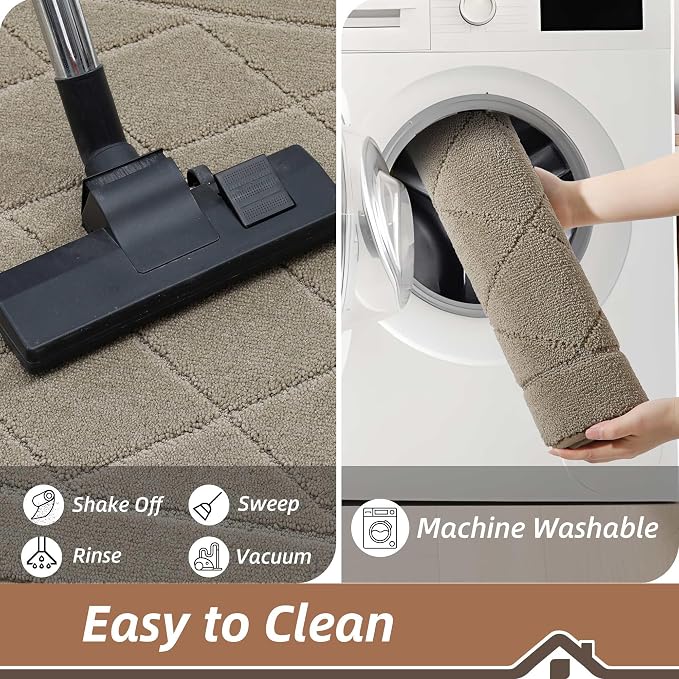 BEQHAUSE Dirt Trapper Door Mat 24" x 36", Doormat Non-Slip Entryway Rugs - Image 6