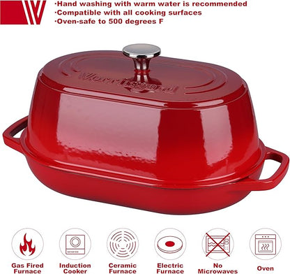 VORRINGARD Enameled Cast Iron Dutch Oven Pot - Image 3