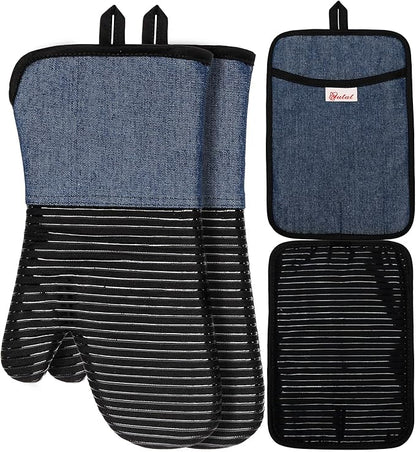 Yutat Oven Mitts, Pot Holders Set of 4 Made by YUTAT
