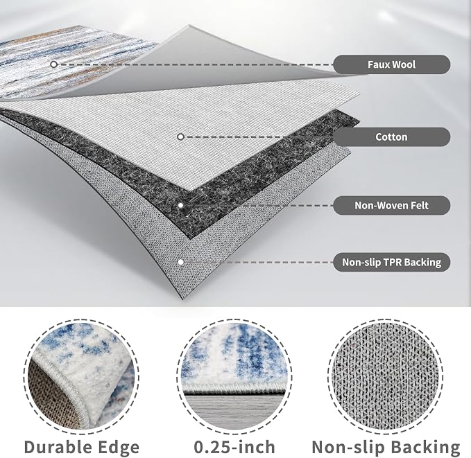 3x12 Washable Hallway Runner Rug: Extra Long Runners - Image 4