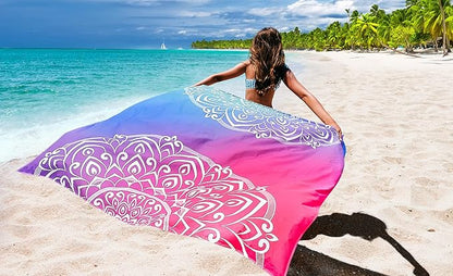 HIHOHO Beach Blanket Waterproof Sandproof Extra Large Beach Mat 79" X - Image 6