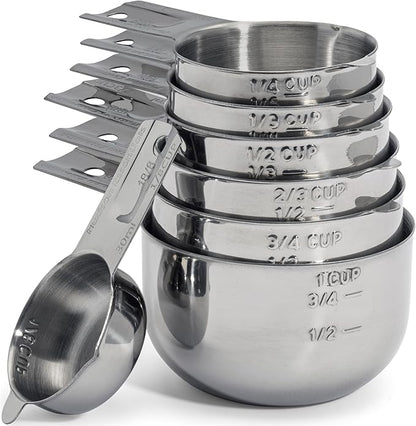 Hudson Essentials Stainless Steel Measuring Cups Set by HudsonEssentials