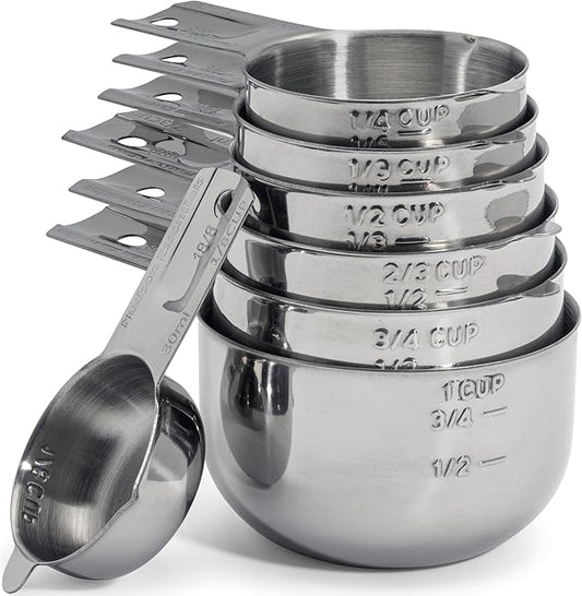 Hudson Essentials Stainless Steel Measuring Cups Set by HudsonEssentials