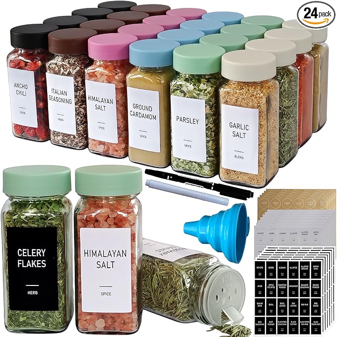 Spice Jars with Labels by Unknown